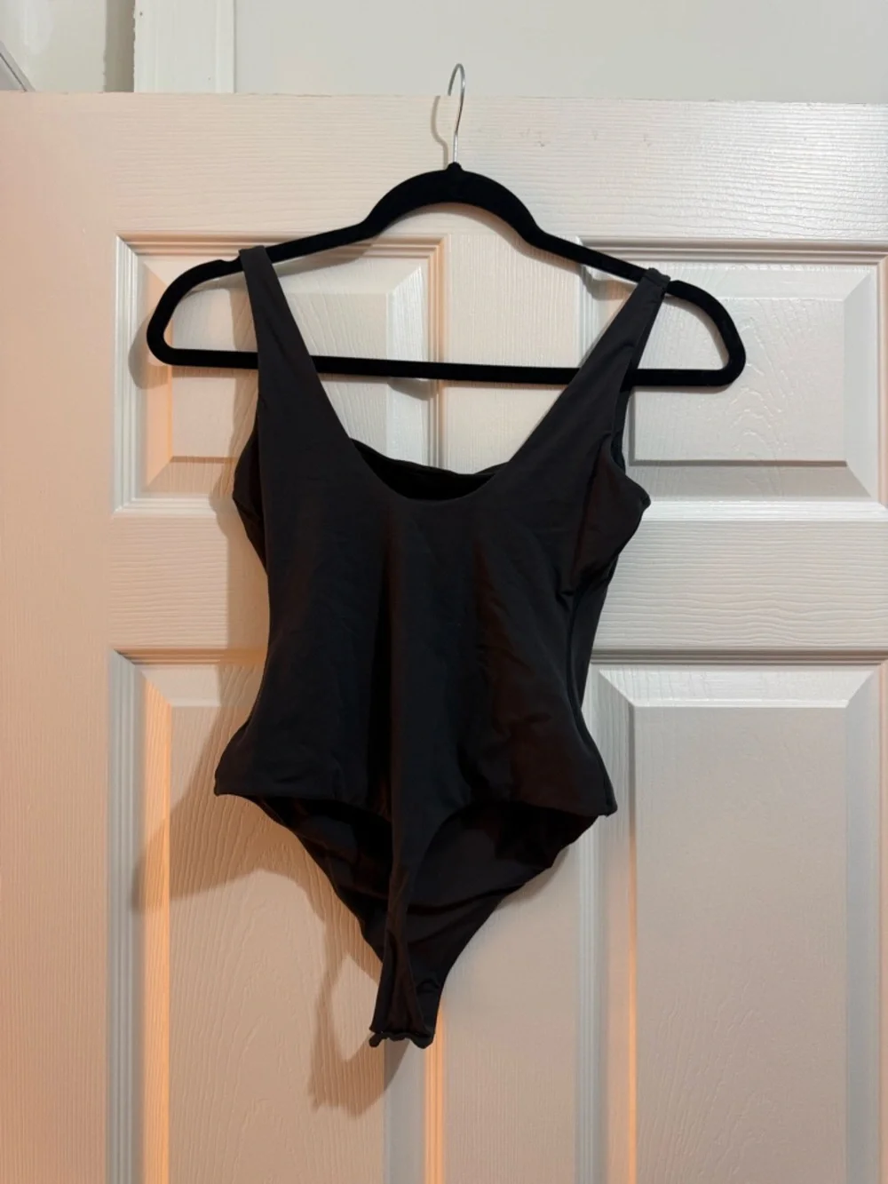 Skims Squareneck Bodysuit Onyx